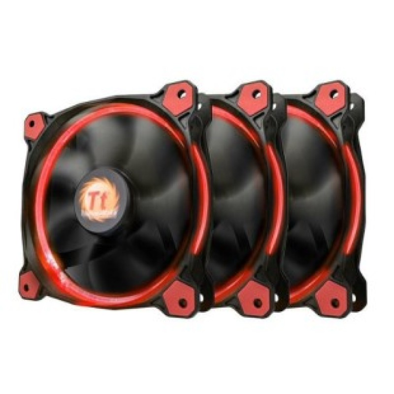 Кулер для корпуса Thermaltake Riing 12 LED Red 3 pack (CL-F055-PL12RE-A)