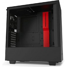Компьютерный корпус NZXT H510 black red (CA-H510B-BR)