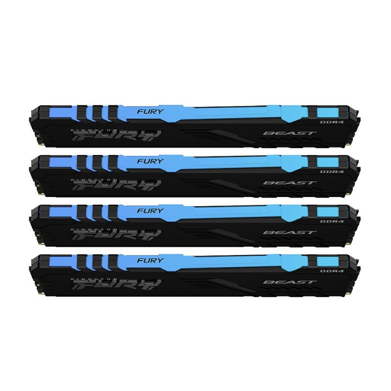 Память оперативная Kingston FURY Beast RGB 128GBKit 3200MHz (KF432C16BBAK4/128)