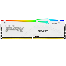 Оперативная память для ПК Kingston FURY Beast White RGB KF556C40BWA-16 16GB DDR5 5600MHz DIMM CL40