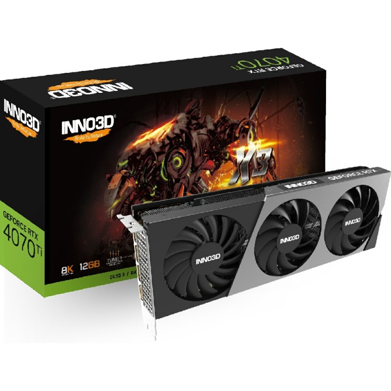 Видеокарта Inno3D RTX 4070Ti 12GB (N407T3-126X-186148N)