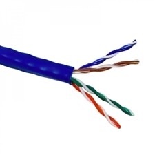 Кабель витая пара U/UTP Cat 6 Lanmaster (LAN-6EUTP-LSZH-BL) бухта 305 м медный