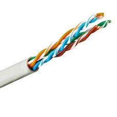 Кабель витая пара U/UTP Cat 5e Lanmaster (TWT-5EUTP-LSZH) бухта 305 м медный огнестойкий