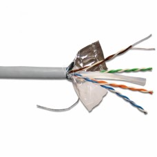 Кабель витая пара FTP Cat 6 Lanmaster (TWT-6FTP-GY) бухта 305 м медь PVC серый