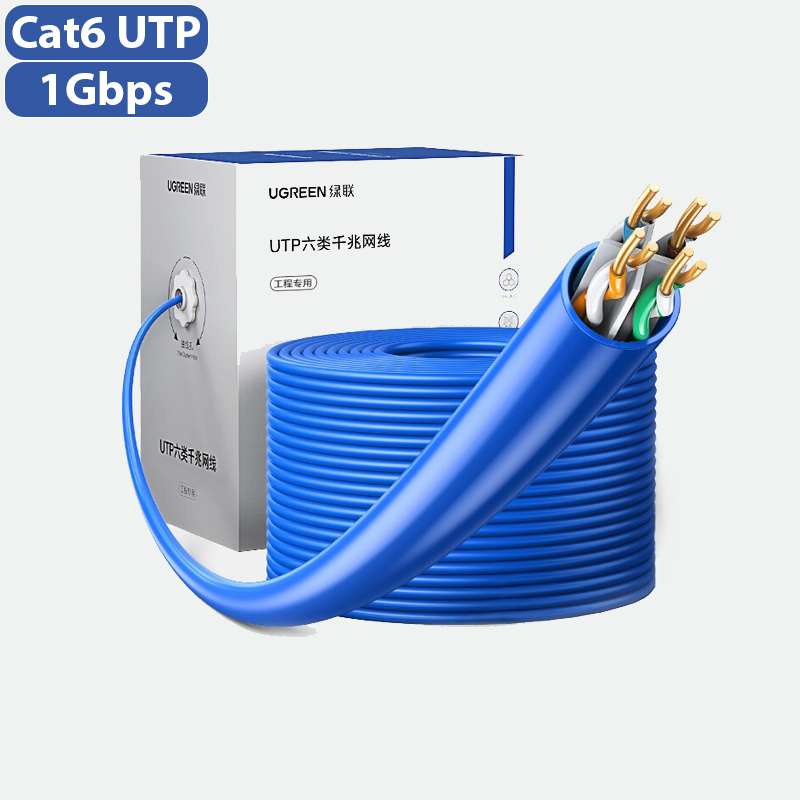 Кабель витая пара U/UTP Cat 6 UGREEN NW109 (11259) бухта 305 м медный