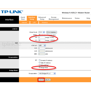 Инструкция по настройке TP-LINK TD-W8901G, TD-W8951ND, TD-W8961ND для MEGALINE и IDTV 