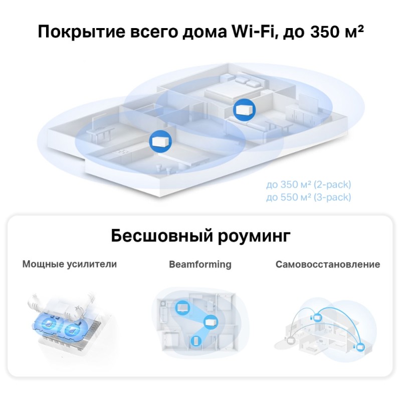 Wi‑Fi Mesh система Mercusys Halo H70X (3-pack)