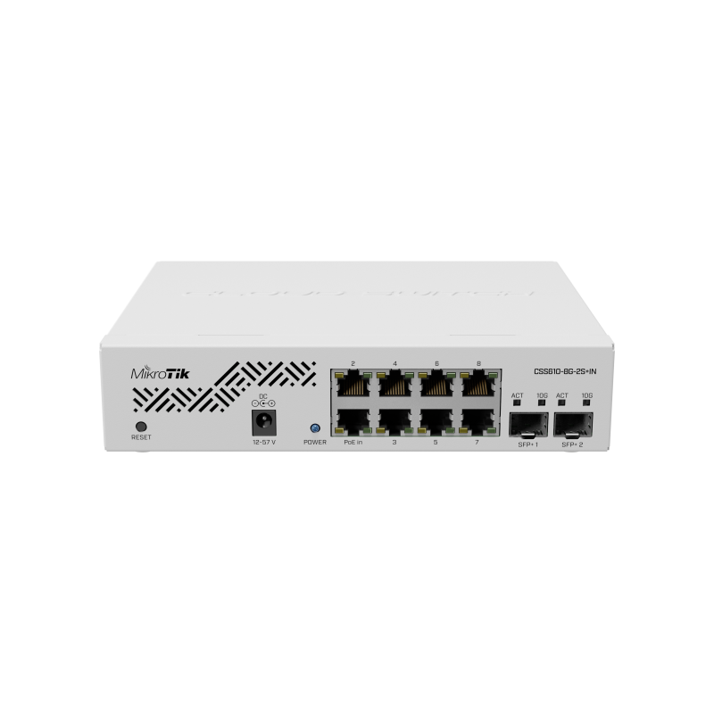 Коммутатор MikroTik CSS610-8G-2S+IN