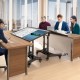Мобильная стойка ONKRON TS1350cn для телевизора 32-70" с регулировкой высоты