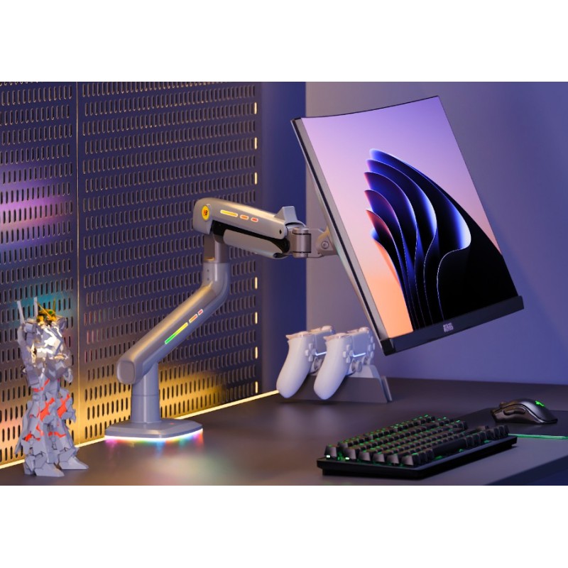 Настольное крепление NB F5 (black) w/RGB для дисплея 32–60″ с газлифтом