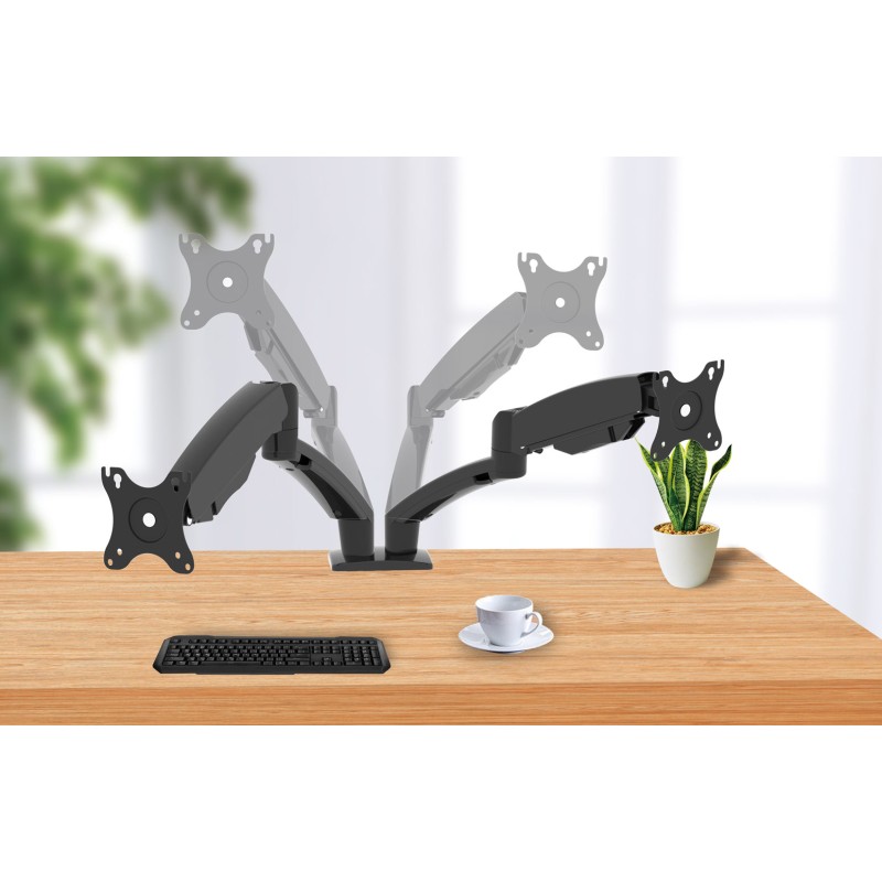 Настольное крепление для двух мониторов Wize WDA2-32
