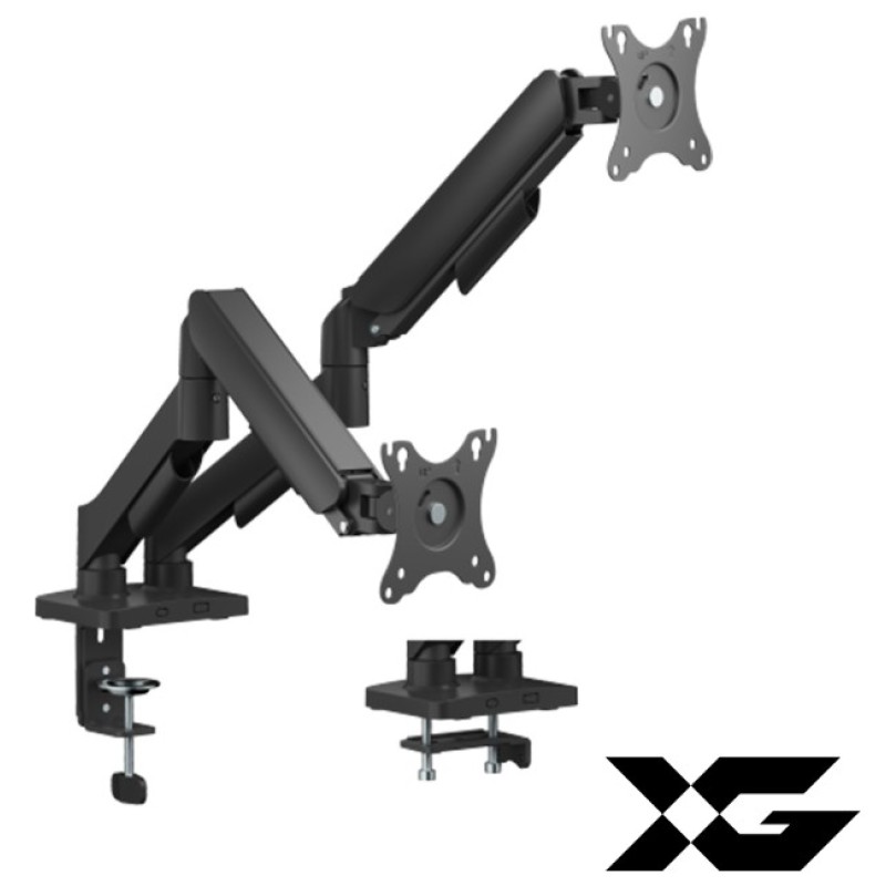 Настольный кронштейн XG MGA-1732D с газлифтом для двух мониторов 17–32"
