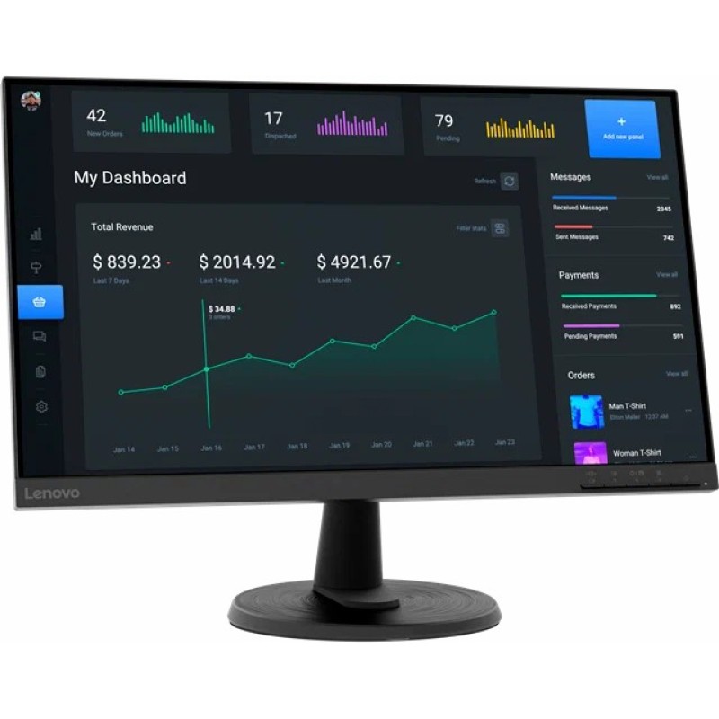 Монитор Lenovo ThinkVision C27-40 (63DDKAT6EU) 27"