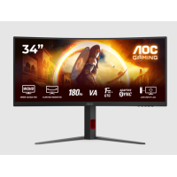 Монитор 34" AOC CU34G4/01 VA 3440x1440 180Hz 0.5ms изогнутый