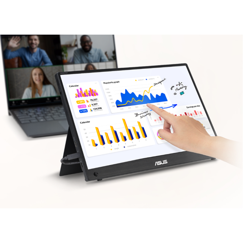 Монитор ASUS MB16AHT 15.6" IPS (FHD, TouchScreen, USB-C, 60 Гц)