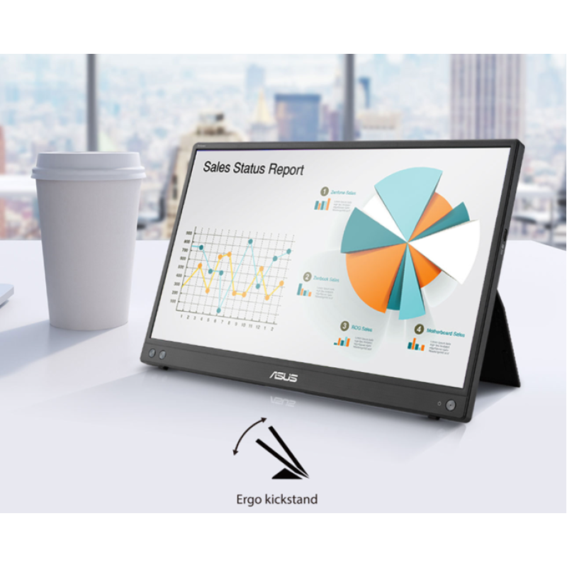 Портативный монитор ASUS MB16AHV 15.6" IPS (FHD, 60 Гц, USB-C, портативный)