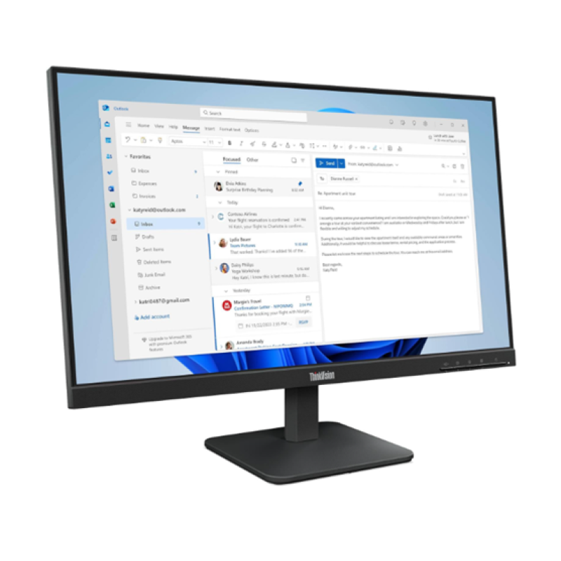 Монитор Lenovo ThinkVision S24-4e 23.8" IPS (Full HD, 100 Гц, 4 мс, HDMI, VGA)