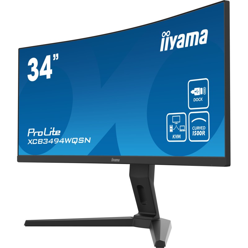 Монитор iiyama ProLite XCB3494WQSU-B1 34" (3440x1440, 120 Гц, USB-C 65Вт, KVM, FreeSync Premium)