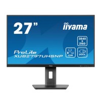Монитор iiyama ProLite XUB2797UHSNP-B1 27" 4K IPS (USB-C 96 Вт, KVM, RJ45, полная эргономика)