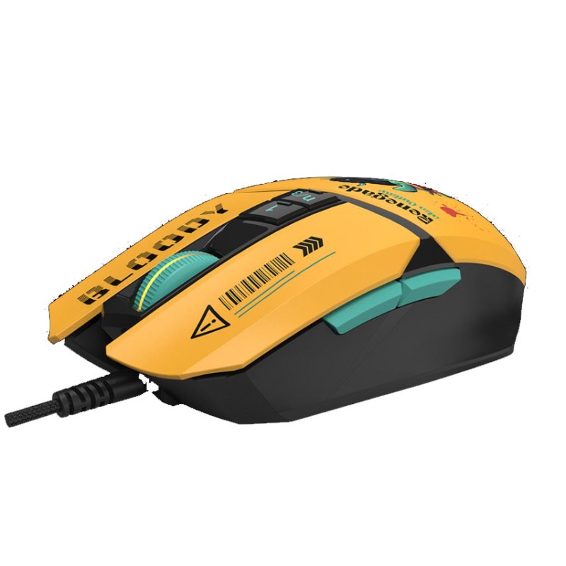 Мышь Bloody W63Max Renegade Yellow Sunset SAVAGE — точность и стиль