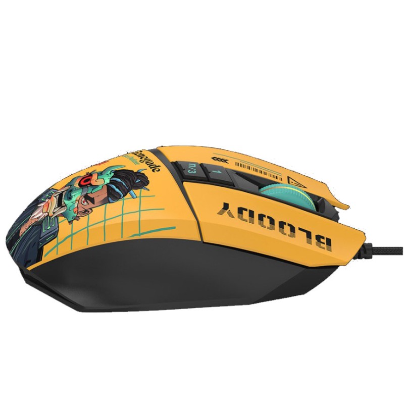 Мышь Bloody W63Max Renegade Yellow Sunset SAVAGE — точность и стиль