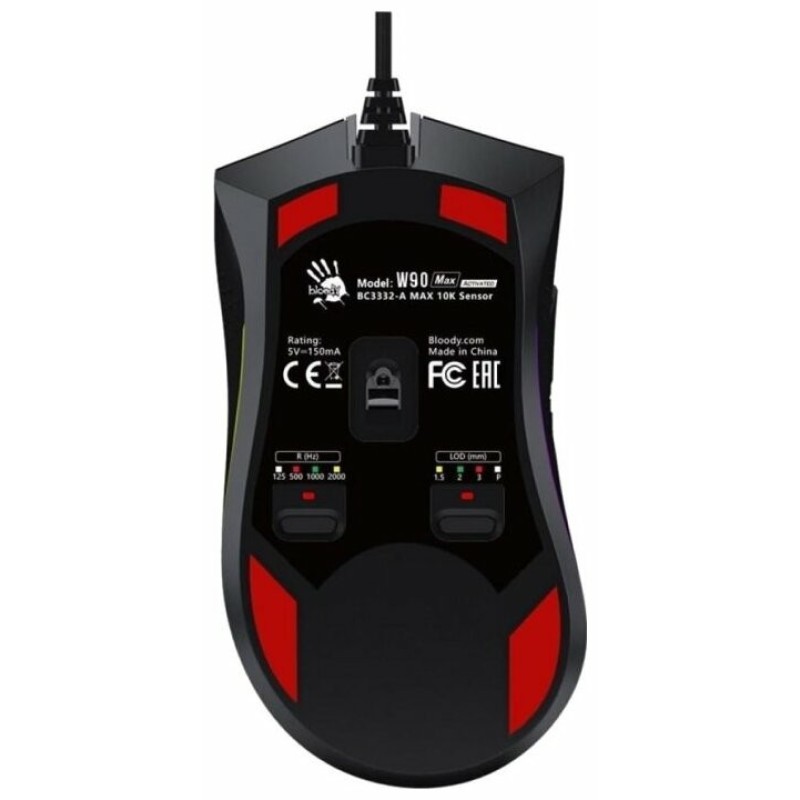Мышь A4tech Bloody W90 Max Black