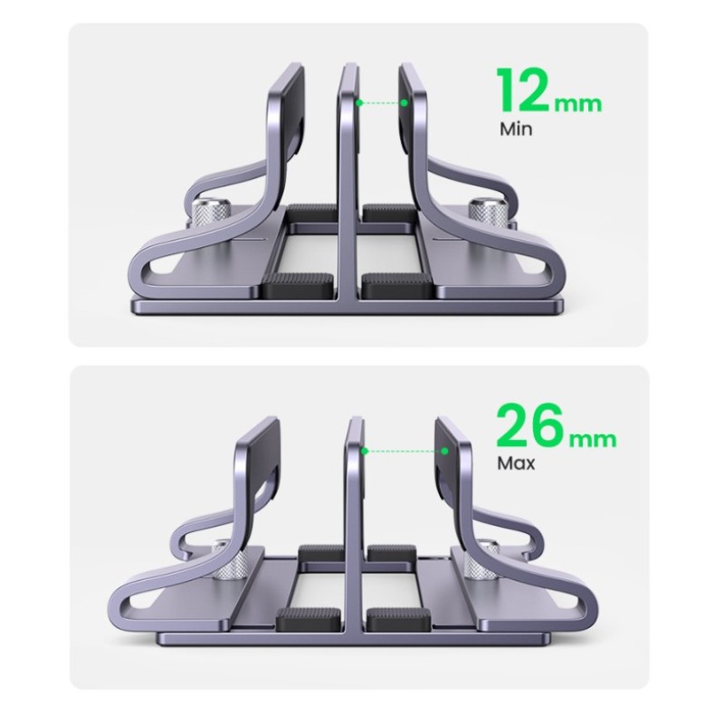 Вертикальная подставка для ноутбука UGREEN LP258 (60643) на два слота