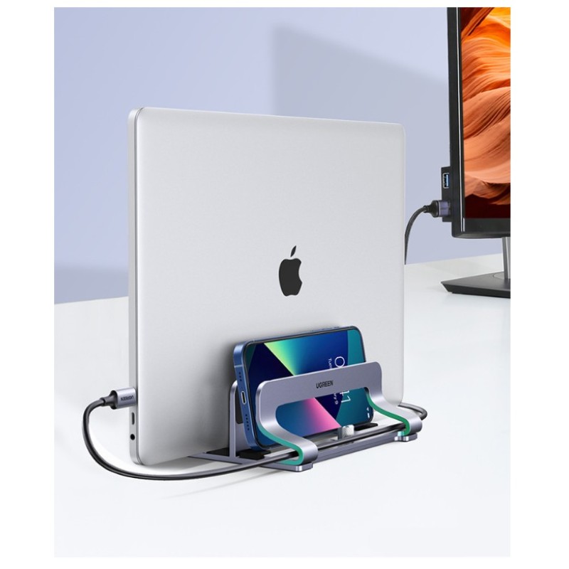 Вертикальная подставка для ноутбука UGREEN LP258 (60643) на два слота