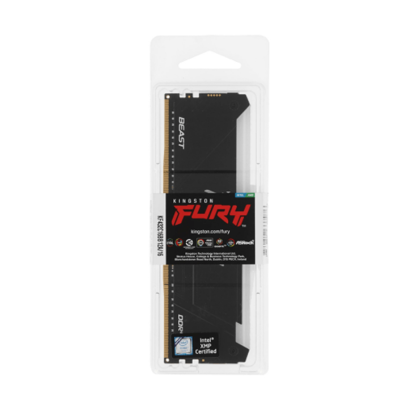 Оперативная память для ПК Kingston Fury Beast KF432C16BB12AK2/32WP DDR4 3200MHz