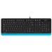 Клавиатура и мышь A4Tech F1010 Black-Blue