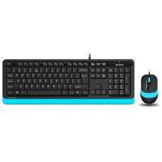 Клавиатура и мышь A4Tech F1010 Black-Blue
