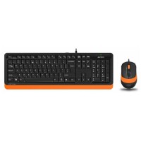 Клавиатура и мышь A4Tech F1010 Black-Orange