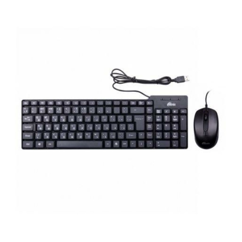 Клавиатура и мышь Ritmix RKC-010 Black USB
