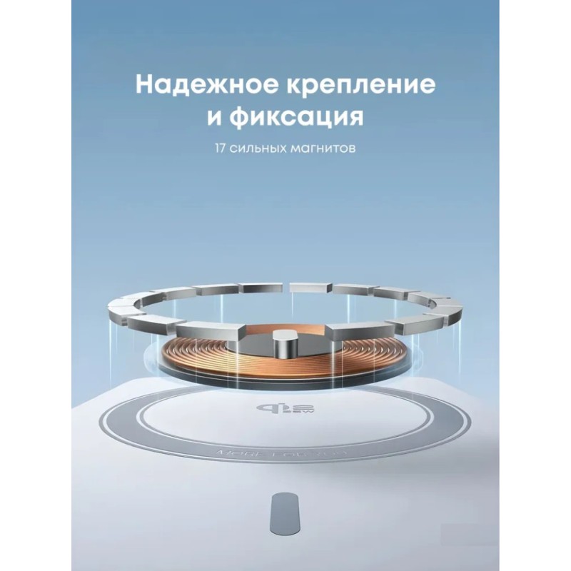 Магнитный пауэрбанк UGREEN PB773 (65958B) 10000mAh 30W 25W Qi2 встроенный кабель USB-C