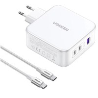 Сетевое зарядное устройство UGREEN CD289 (15339) 140W 3C1A GaN PD3.1 White