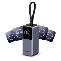 Пауэрбанк UGREEN Nexode PB723 (55365B) 130W со встроенным кабелем USB-C и TFT-дисплеем