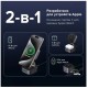 Беспроводная магнитная зарядная станция UGREEN W702 35316 2‑in‑1 15W Qi2/MagSafe, складная, USB‑C