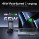 Сетевое зарядное устройство UGREEN X555 55321 65W GaN, 2xUSB-C + USB-A, магнитная беспроводная зарядка 15W Qi2
