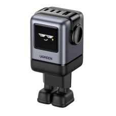 Сетевое зарядное устройство UGREEN X688 (45515B) 100W GaN 3xUSB-C + USB-A TFT-дисплей