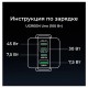 Сетевое зарядное устройство UGREEN X688 (45515B) 100W GaN 3xUSB-C + USB-A TFT-дисплей