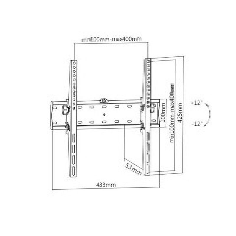 Кронштейн для ТВ и мониторов Brateck  KL21G-44T