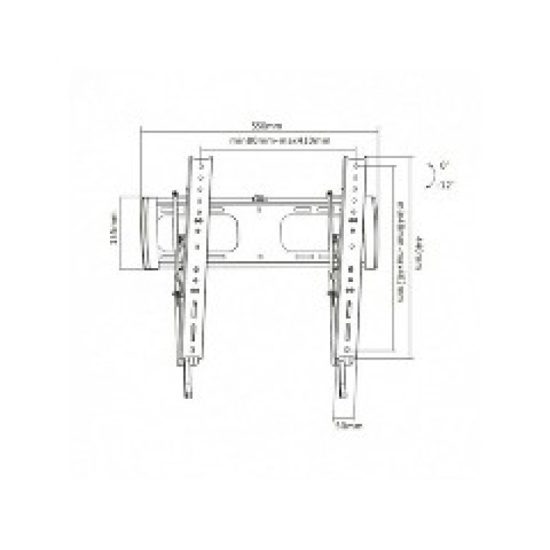 Кронштейн для ТВ и мониторов Brateck  LP27-44T