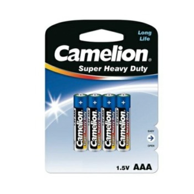 Батарейка Camelion AAA  R03P-BP4B, Super Heavy Duty, 1.5V