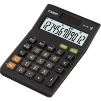 Калькулятор настольный Casio MS-20UC-BK-W-EC 12-разрядный с чёрным корпусом