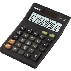 Калькулятор настольный Casio MS-20UC-BK-W-EC 12-разрядный с чёрным корпусом