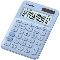 Калькулятор настольный Casio MS-20UC-LB-W-EC 12-разрядный с голубым корпусом