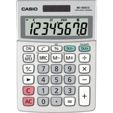 Калькулятор настольный Casio MS-88ECO-W-EP 8-разрядный с конвертацией валют и корпусом из переработанного пластика