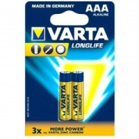Батарейка Varta (LR03/MN2400), AAA Longlife Extra, alkaline -2 штуки