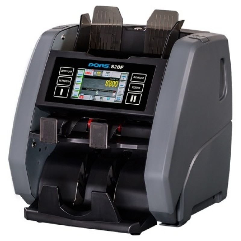 Счетчик-сортировщик банкнот DORS 820 F двухкарманный, 1500 банкнот/мин, 2 CIS-сканера