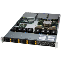 Сервер Supermicro AS-1116CS-TN-OTO-76 1U (AMD EPYC Turin 9575F 64 Ядер, 64 GB DDR5, 960 GB NVMe, 2x2000W)